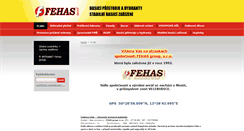 Desktop Screenshot of fehas.cz